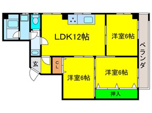 センチュリ－プラザの物件間取画像